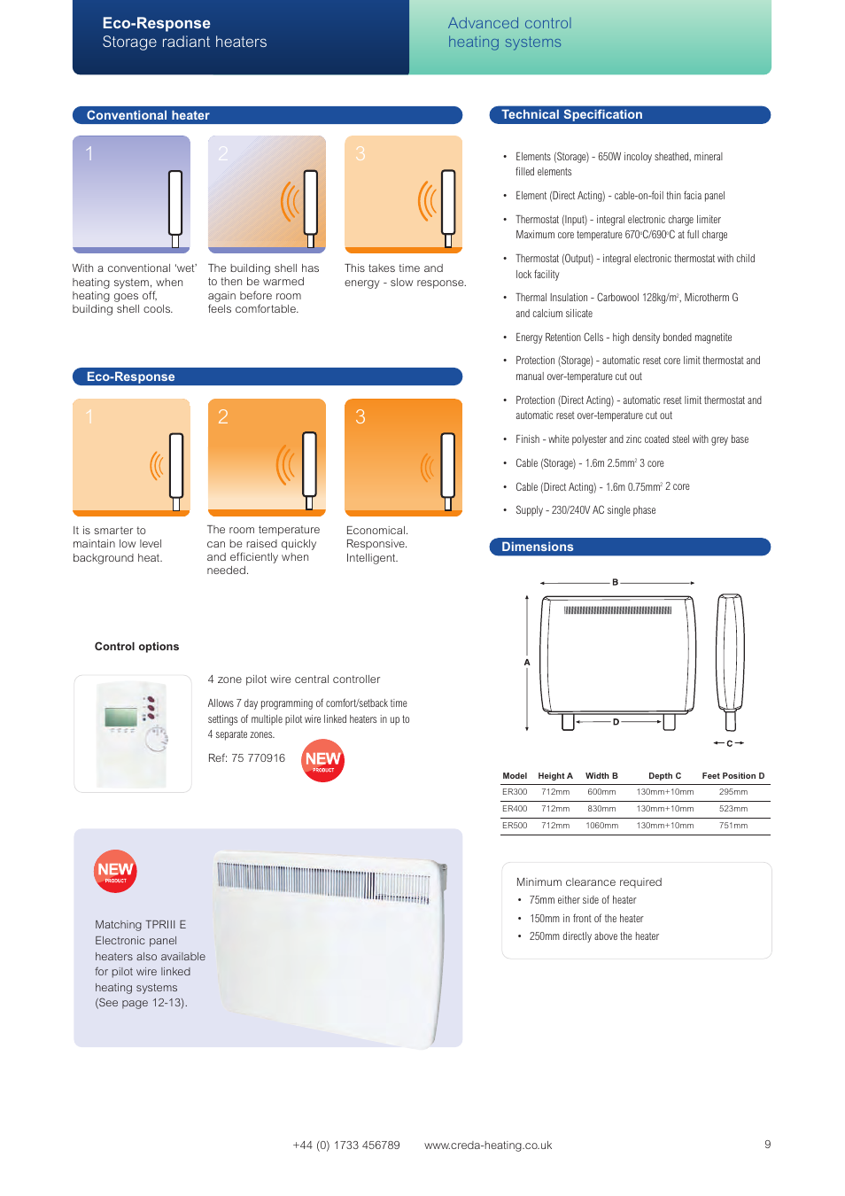 Creda Advanced Control Heating Systems User Manual | Page 2 / 14