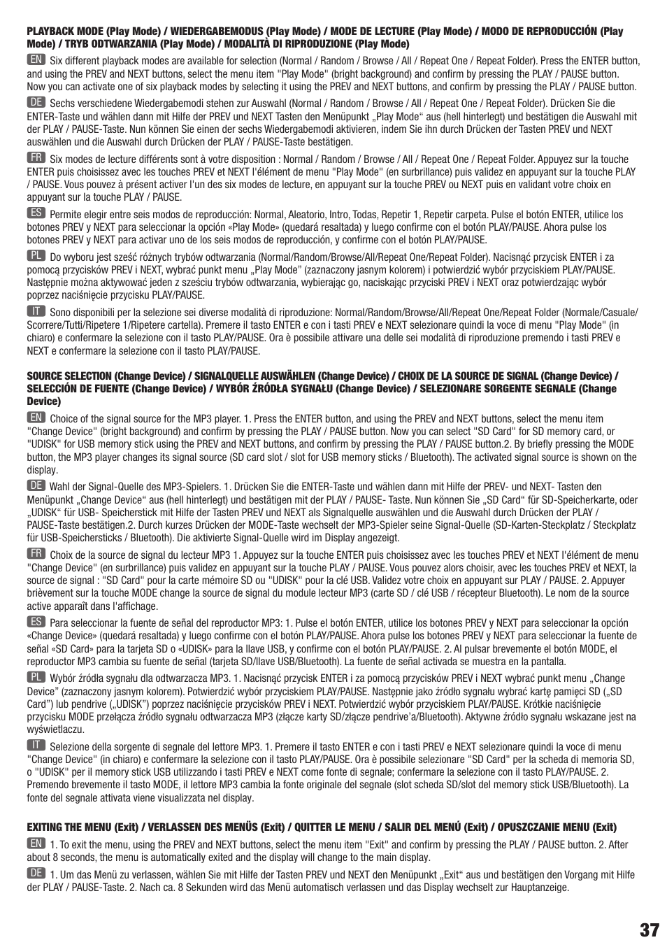 LD Systems ROADBUDDY 10 User Manual | Page 37 / 60