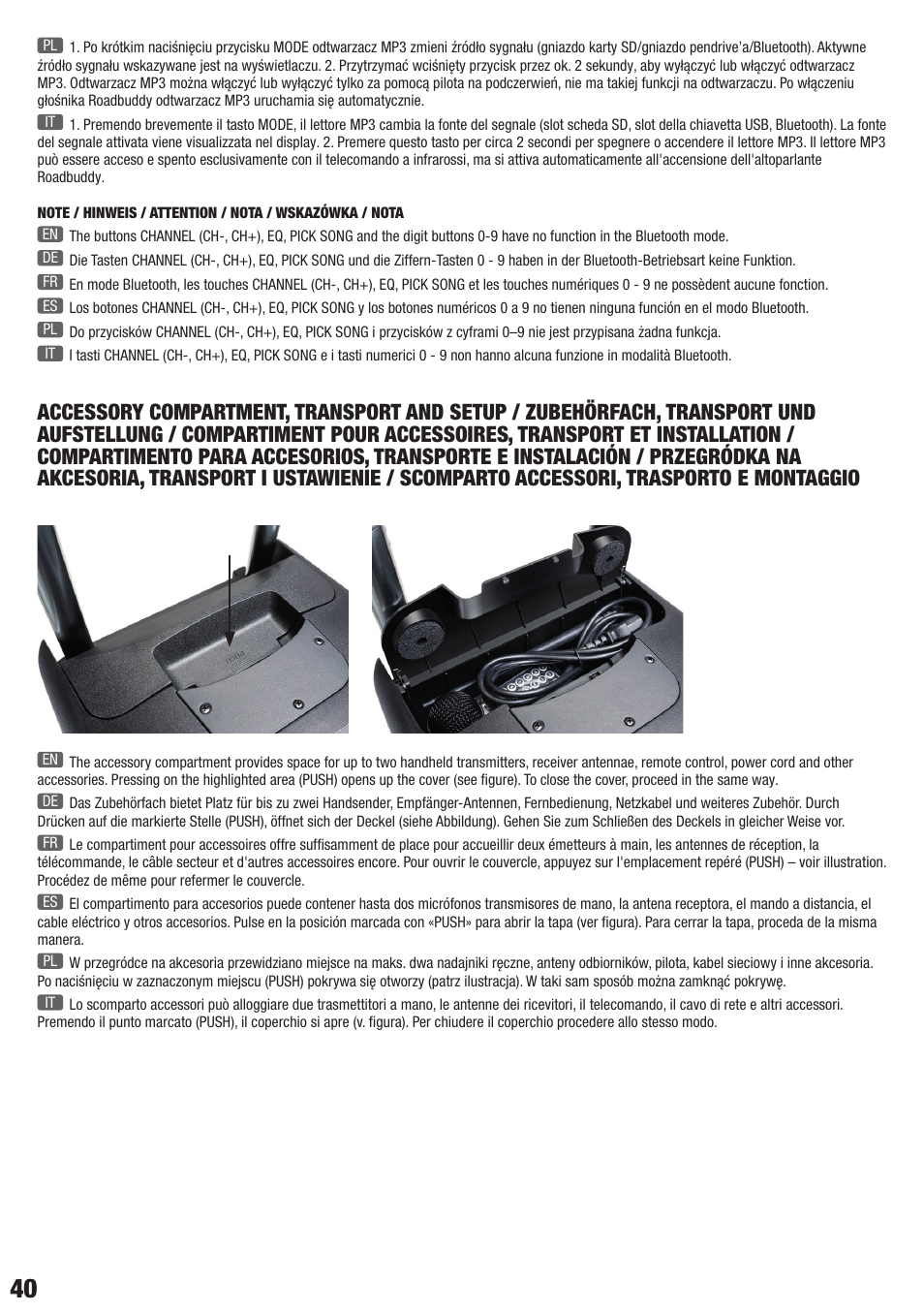 LD Systems ROADBUDDY 10 User Manual | Page 40 / 60