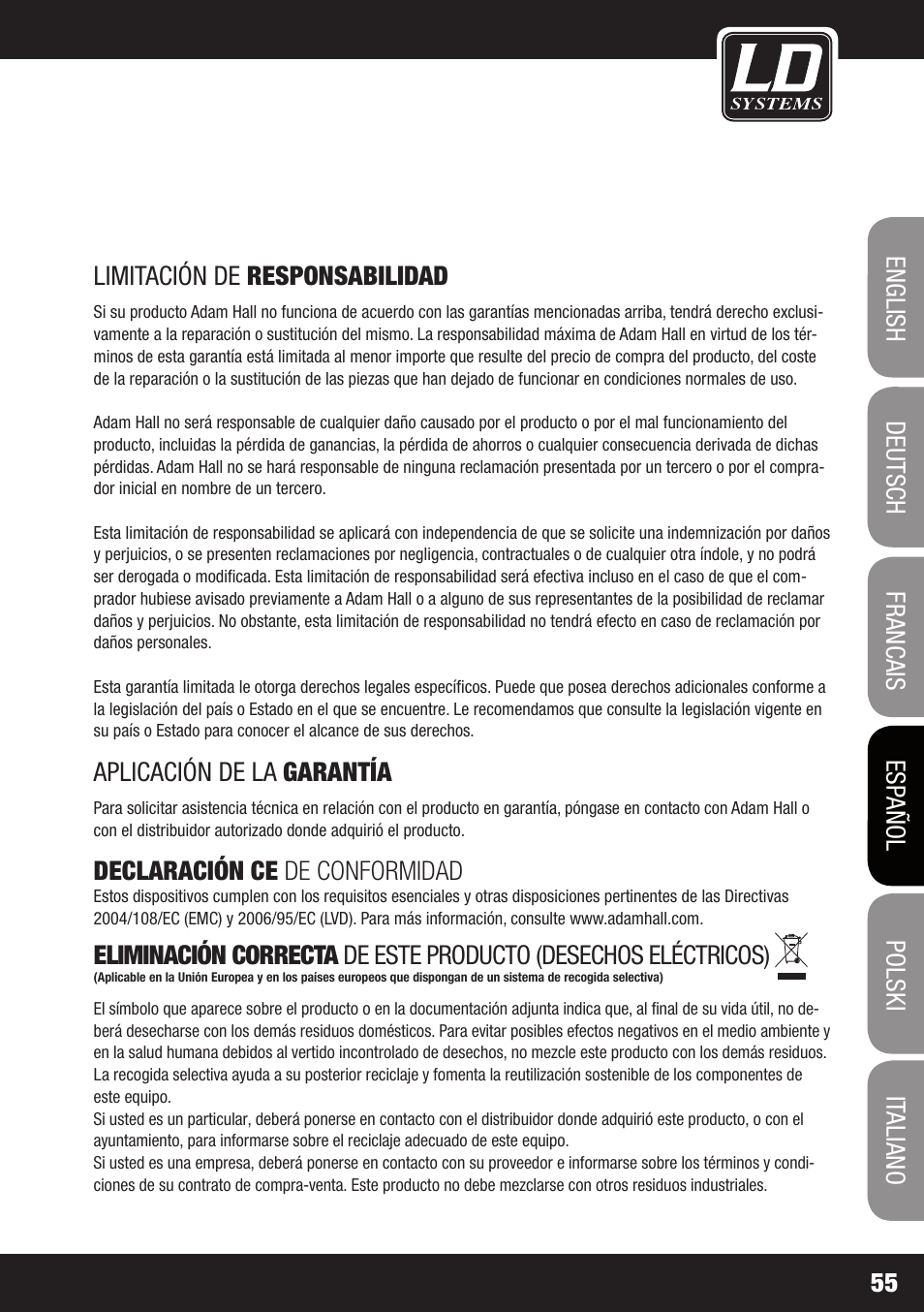 LD Systems CDMP 1 User Manual | Page 55 / 86