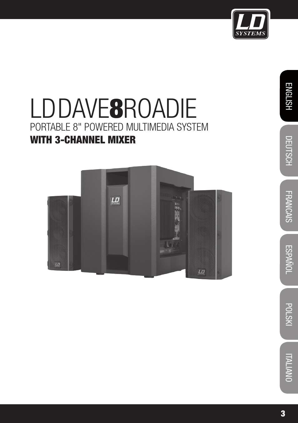 Dave 8 roadie | LD Systems DAVE 8 ROADIE User Manual | Page 3 / 100