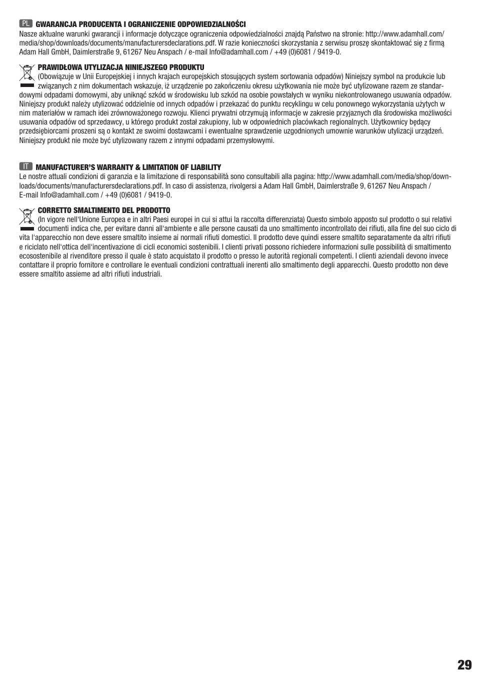 LD Systems DAVE 18 G3 User Manual | Page 29 / 32