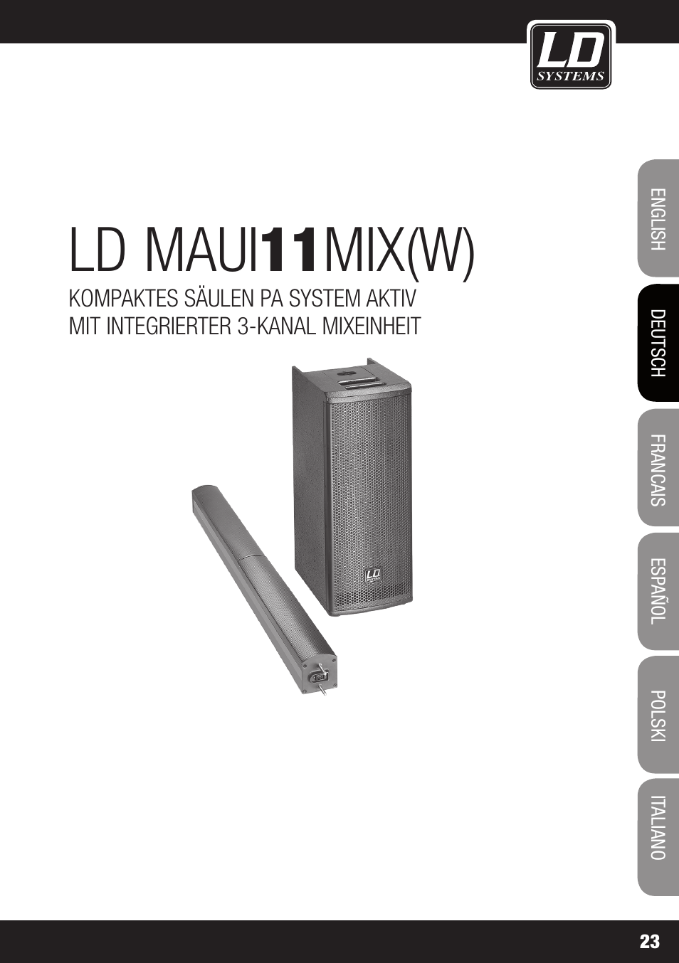Ld maui 11 mix(w) | LD Systems MAUI 11 MIX W User Manual | Page 23 / 124