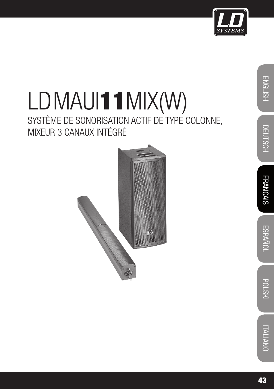 Maui 11 mix(w) | LD Systems MAUI 11 MIX W User Manual | Page 43 / 124