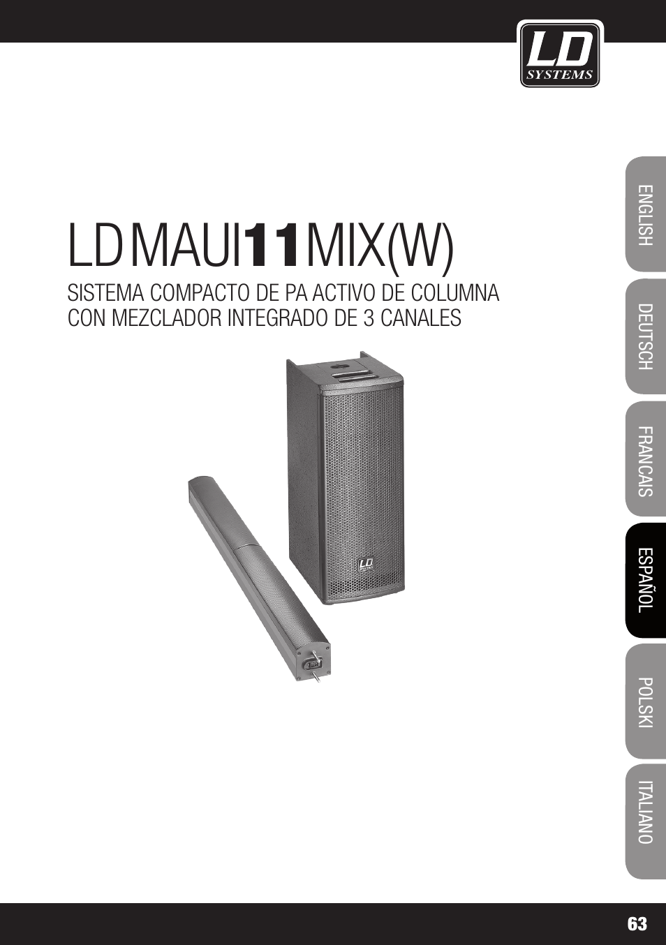 Maui 11 mix(w) | LD Systems MAUI 11 MIX W User Manual | Page 63 / 124