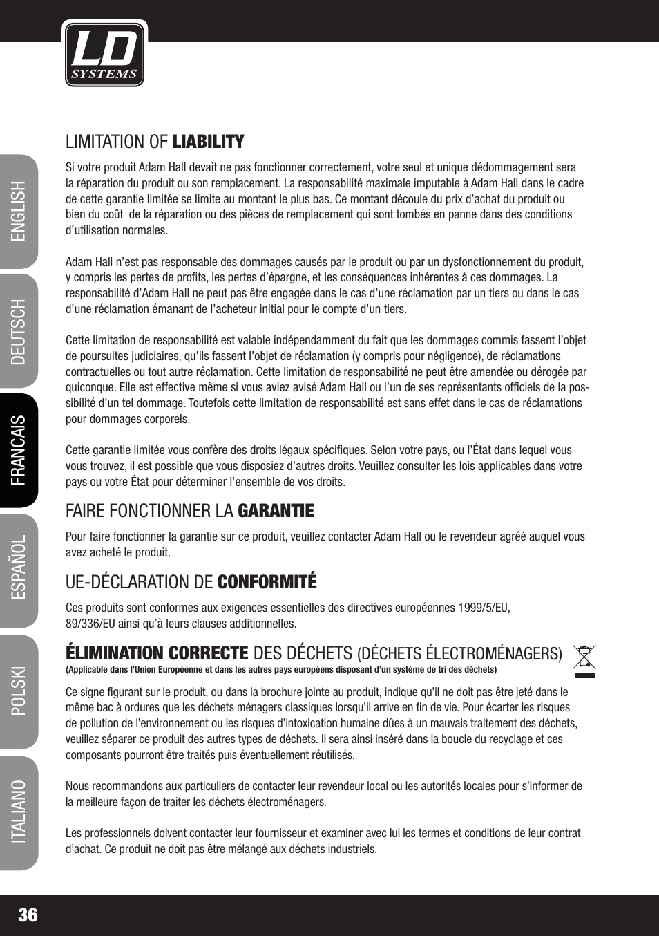 LD Systems MAUI 28 W User Manual | Page 36 / 74