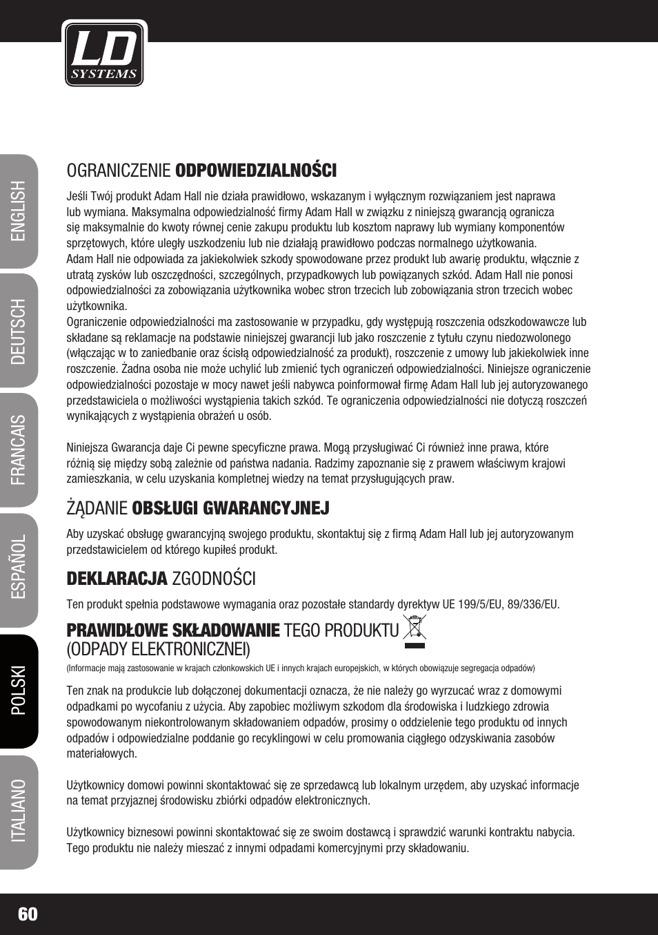 LD Systems MAUI 28 W User Manual | Page 60 / 74
