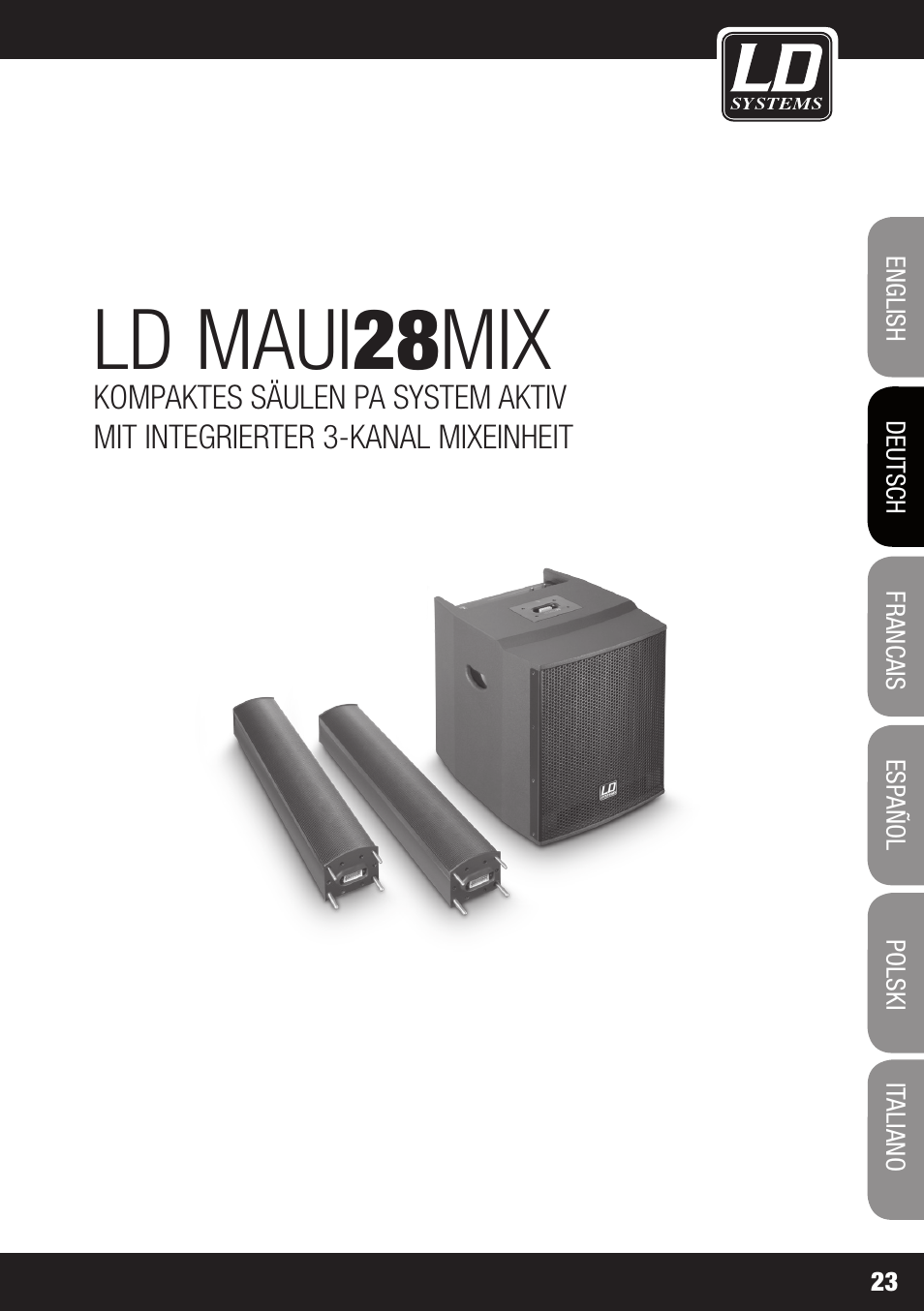 Ld maui 28 mix | LD Systems MAUI 28 MIX User Manual | Page 23 / 124