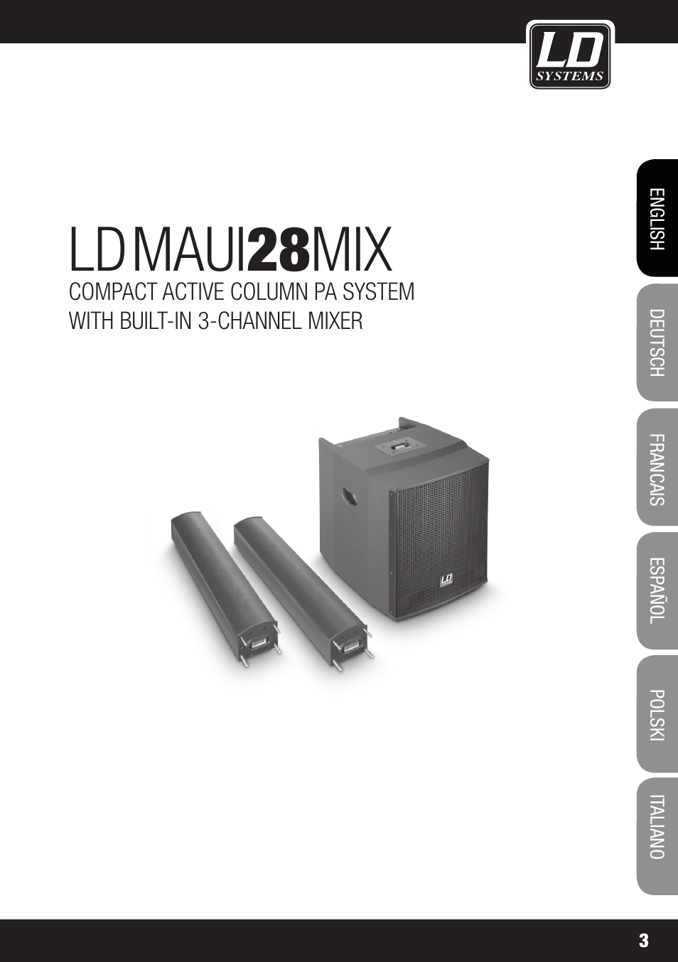 Maui 28 mix | LD Systems MAUI 28 MIX User Manual | Page 3 / 124