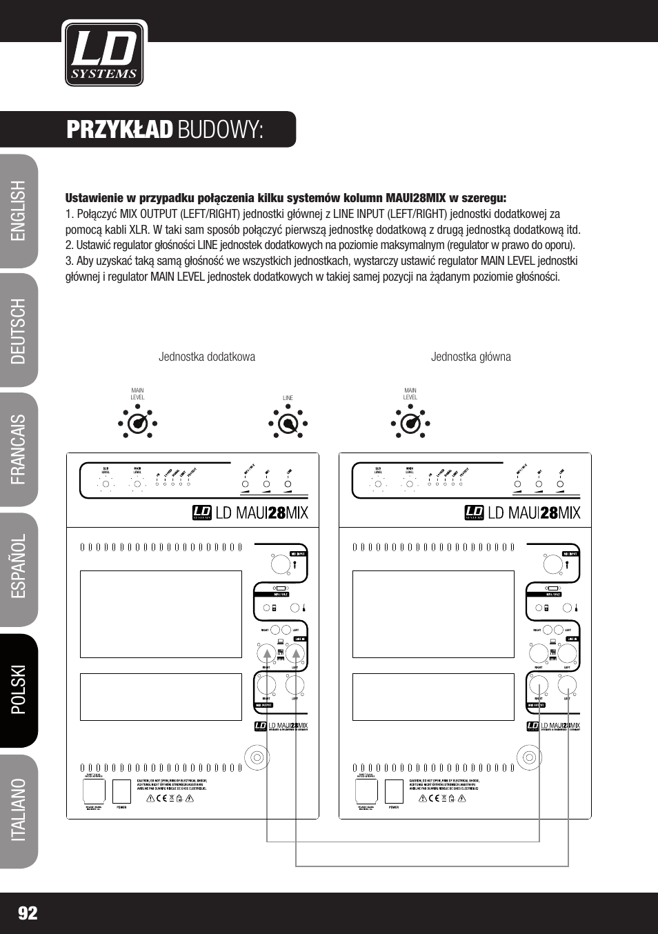 Przykład, Budowy | LD Systems MAUI 28 MIX User Manual | Page 92 / 124