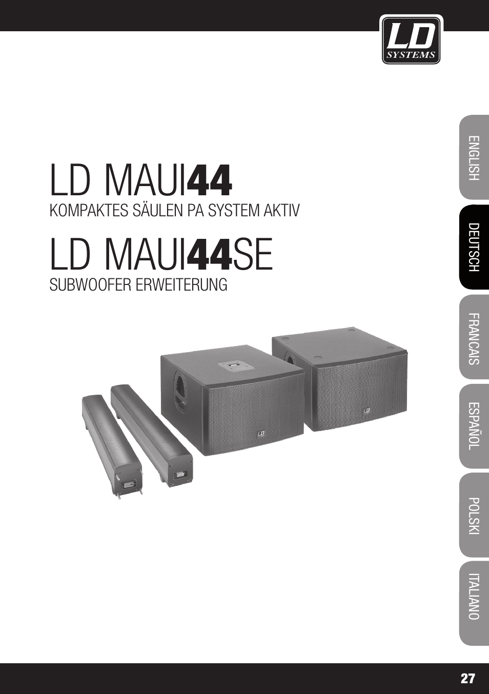 Ld maui 44, Ld maui 44 se | LD Systems MAUI 44 User Manual | Page 27 / 148