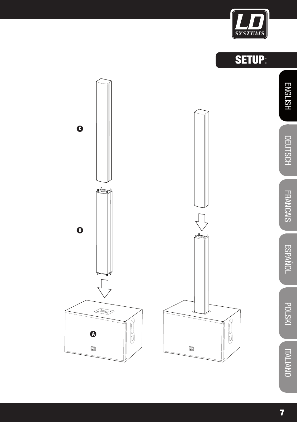 Setup | LD Systems MAUI 44 User Manual | Page 7 / 148