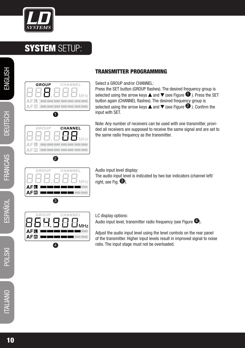 System setup | LD Systems MEI 100 G2 User Manual | Page 10 / 100