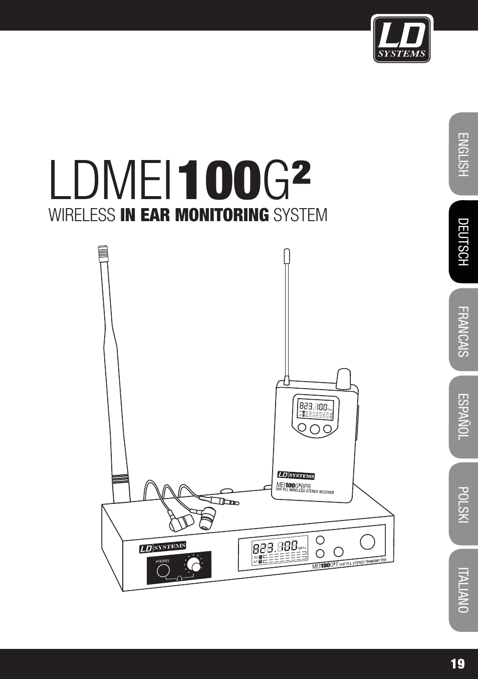 Ldmei, 100 g, Wireless in ear monitoring system | LD Systems MEI 100 G2 User Manual | Page 19 / 100