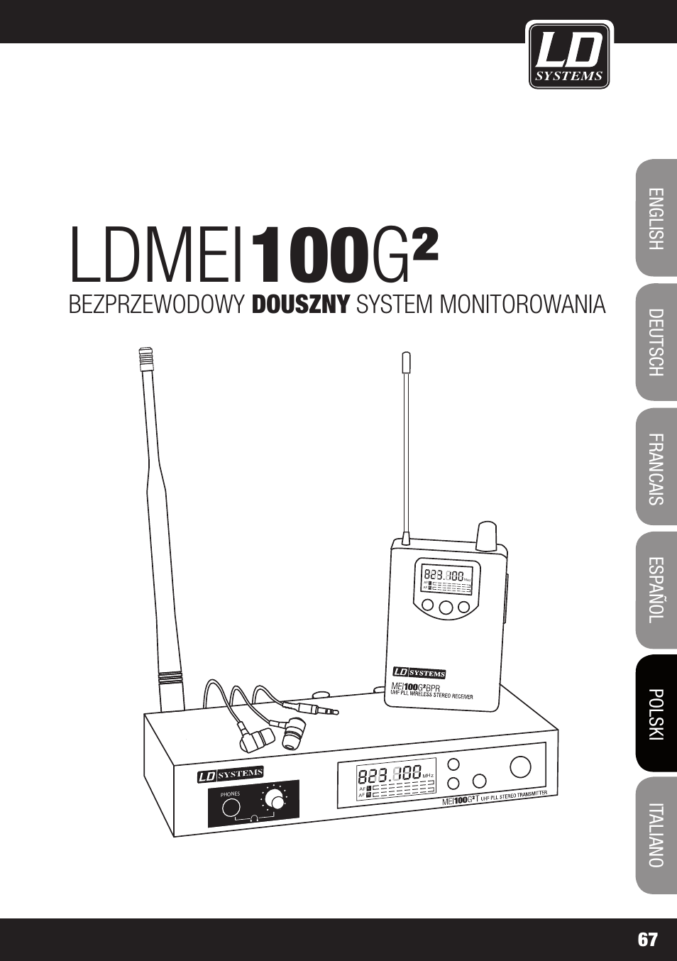 Ldmei, 100 g, Bezprzewodowy douszny system monitorowania | LD Systems MEI 100 G2 User Manual | Page 67 / 100