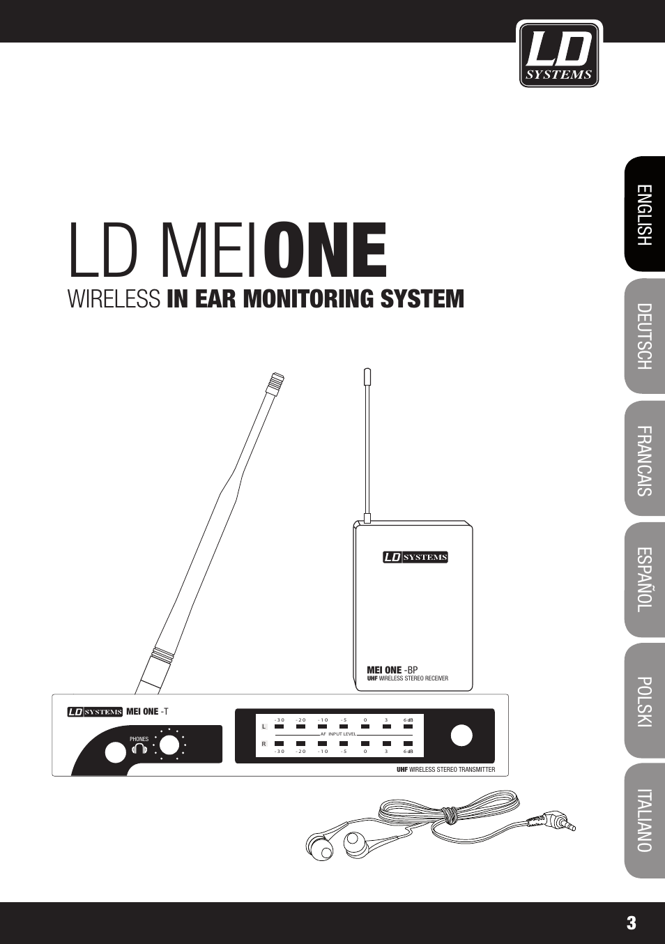 Ld mei, Wireless in ear monitoring system | LD Systems MEI ONE 1 User Manual | Page 3 / 62