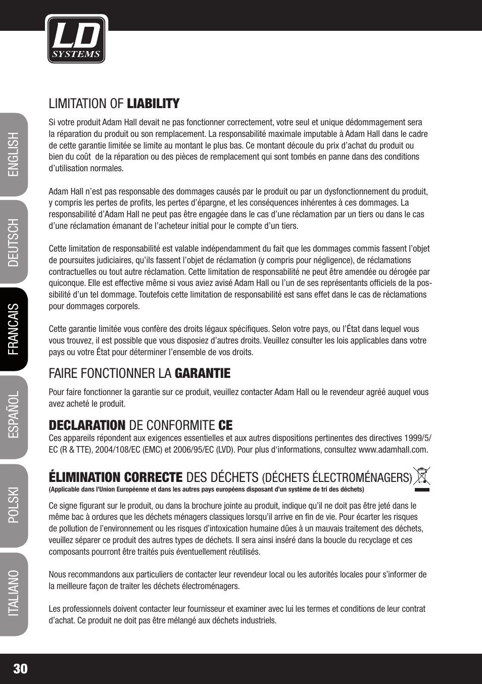 LD Systems MEI ONE 1 User Manual | Page 30 / 62