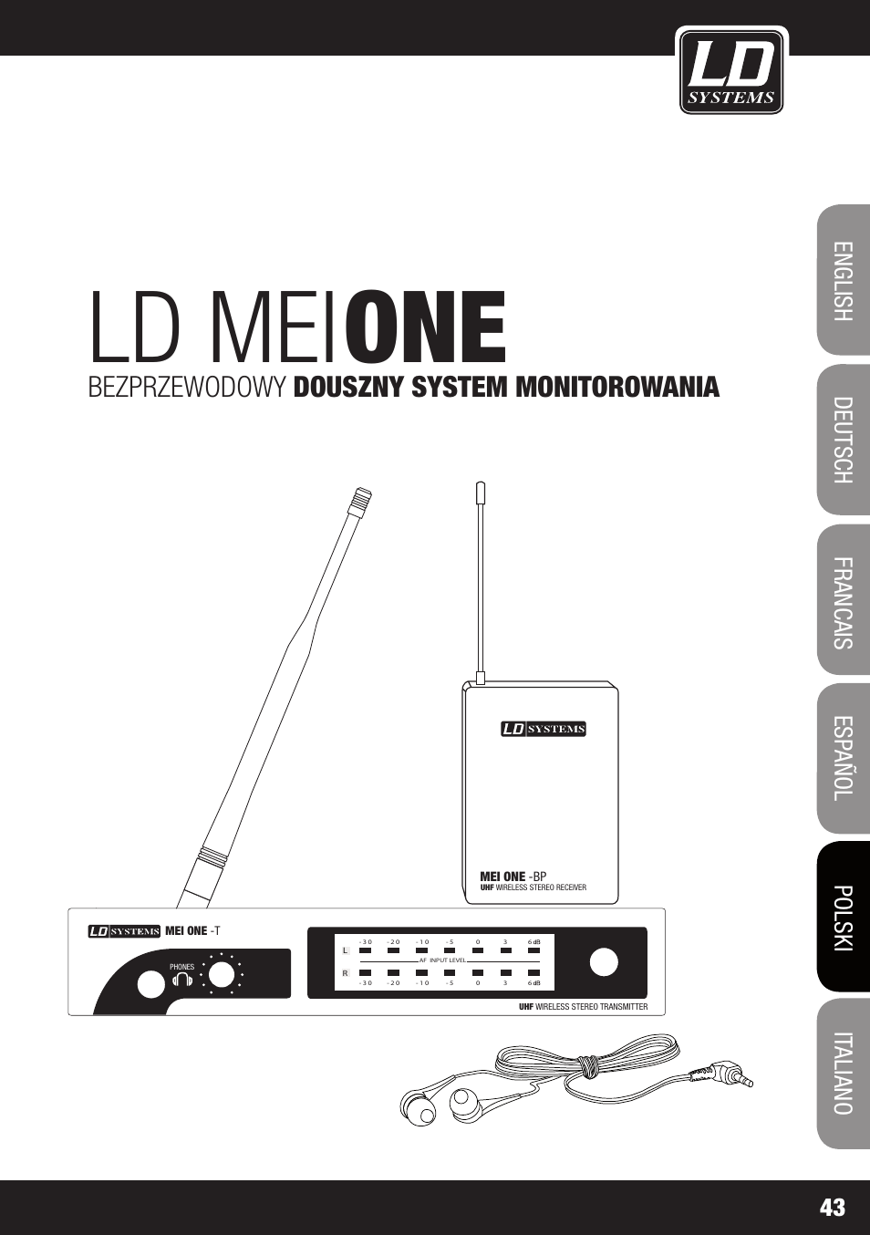 Ld mei, Bezprzewodowy douszny system monitorowania | LD Systems MEI ONE 1 User Manual | Page 43 / 62