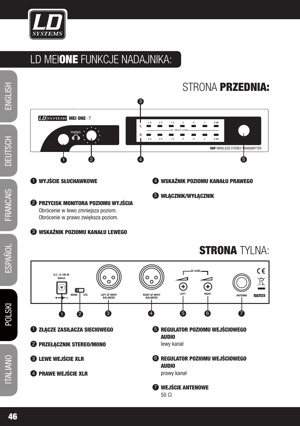 LD Systems MEI ONE 1 User Manual | Page 46 / 62