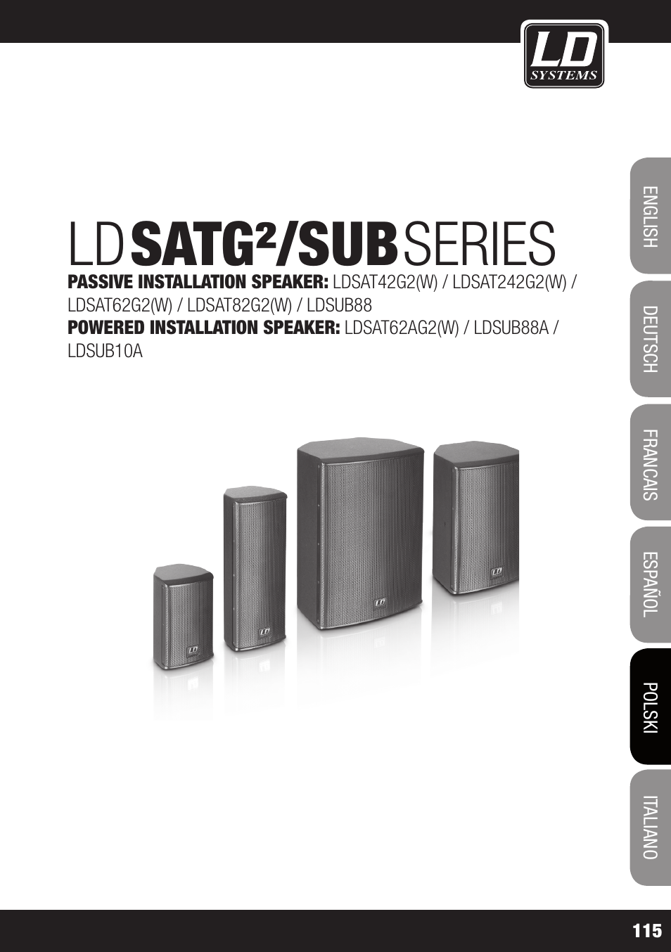 Satg²/sub, Series | LD Systems LDSAT42G2(W) User Manual | Page 115 / 172