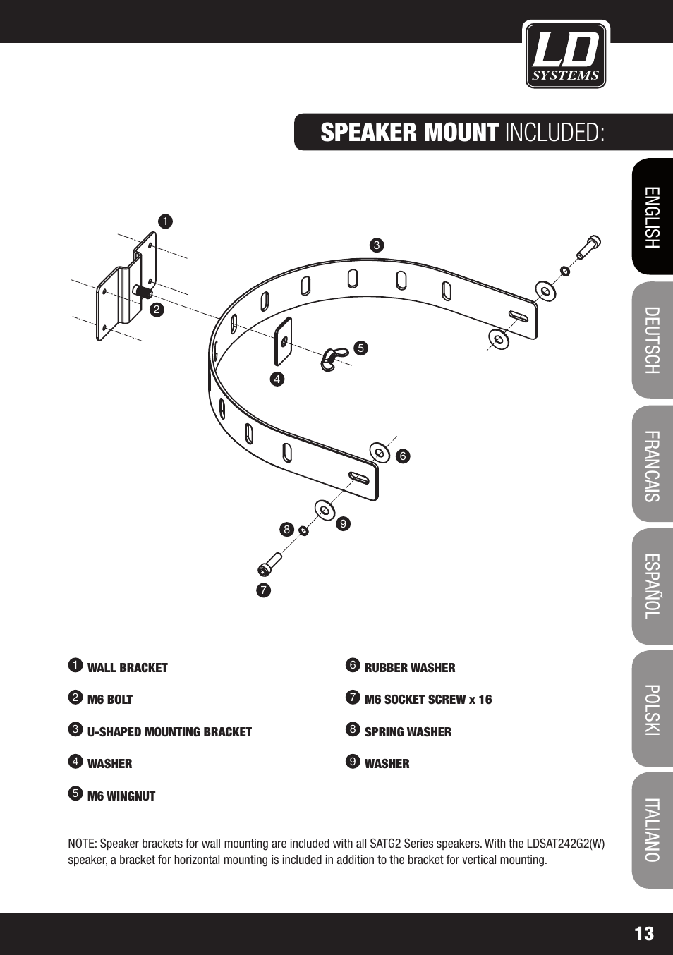 LD Systems LDSAT42G2(W) User Manual | Page 13 / 172