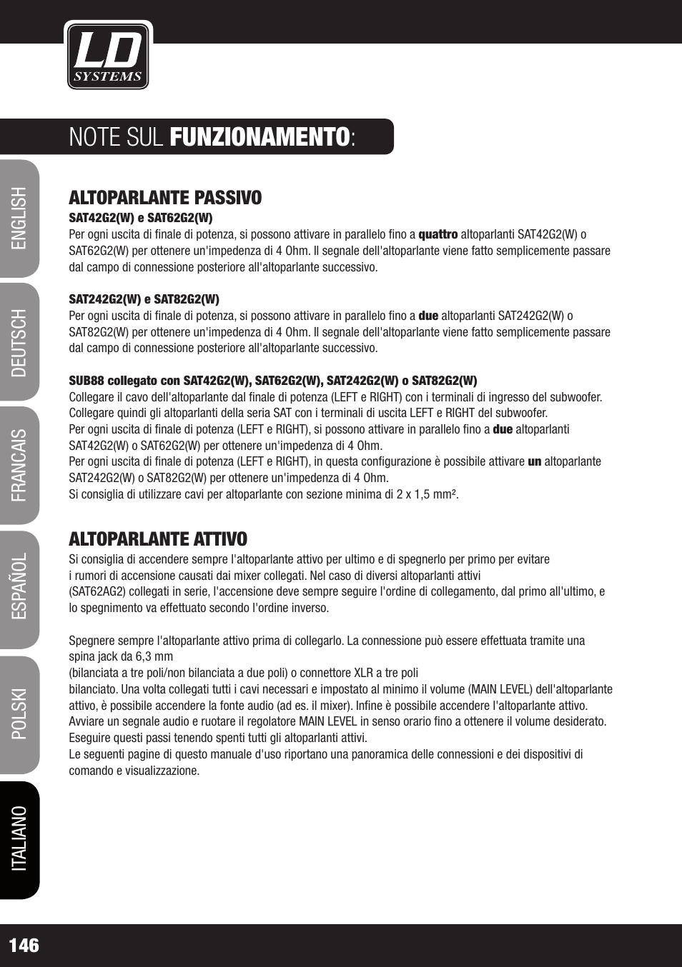 LD Systems LDSAT42G2(W) User Manual | Page 146 / 172