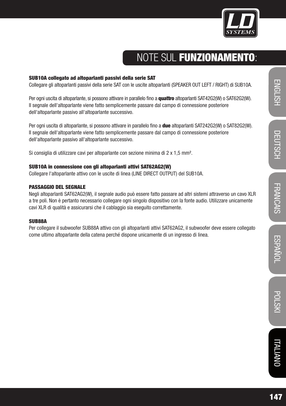 LD Systems LDSAT42G2(W) User Manual | Page 147 / 172
