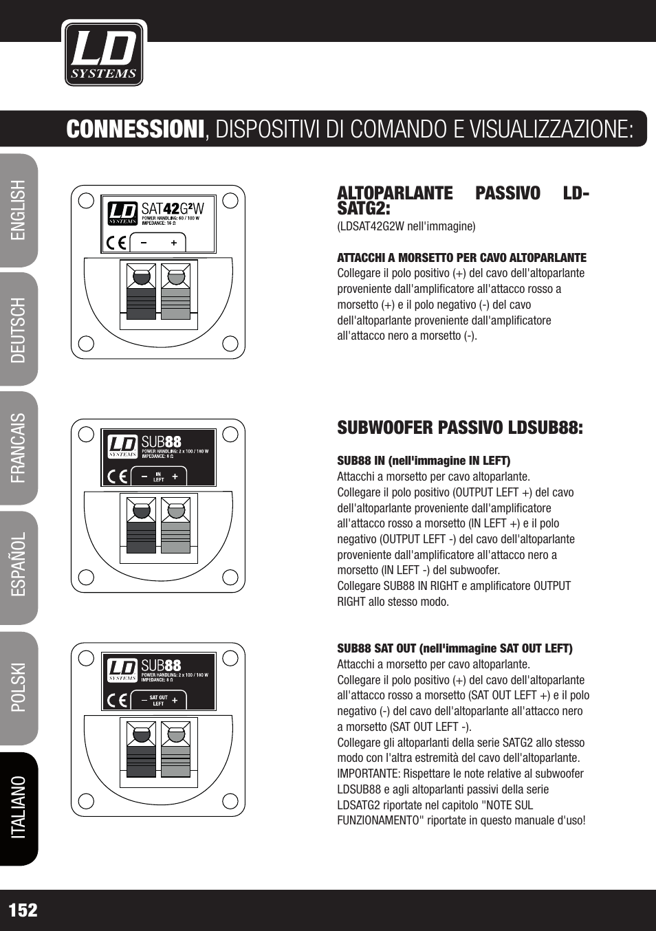 LD Systems LDSAT42G2(W) User Manual | Page 152 / 172