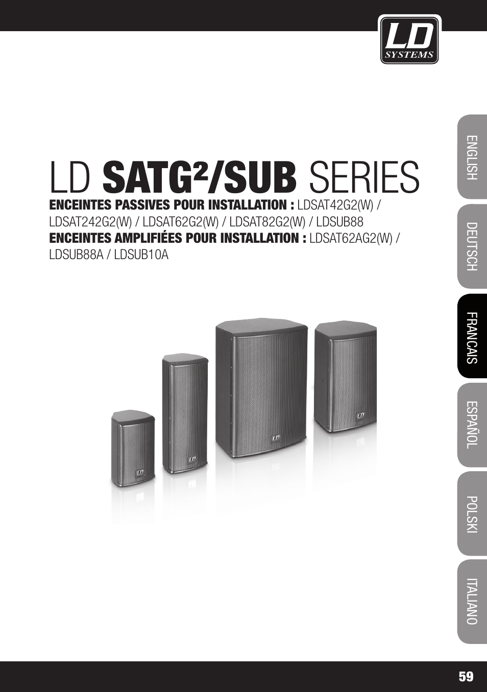 Ld satg²/sub series | LD Systems LDSAT42G2(W) User Manual | Page 59 / 172