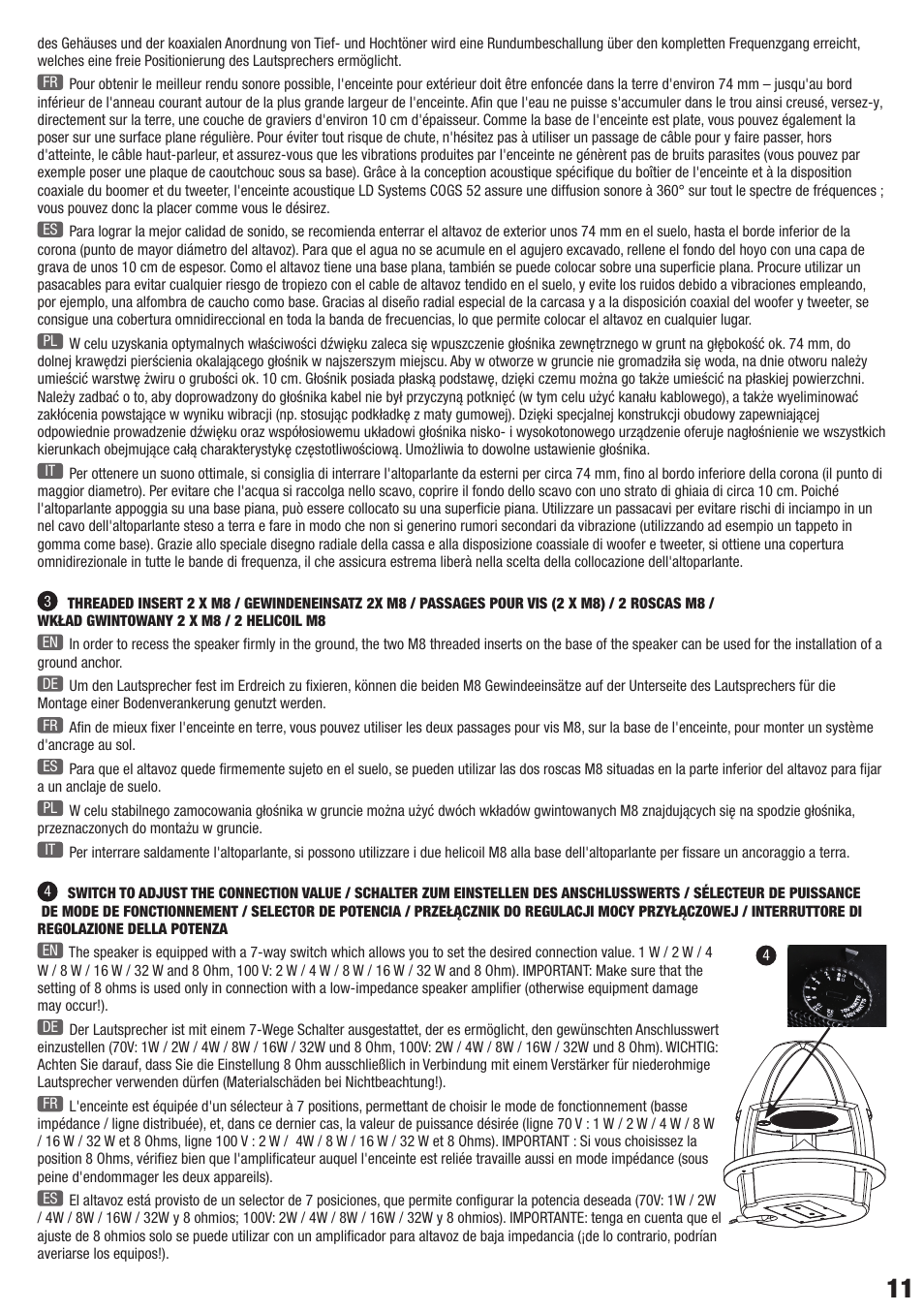 LD Systems CONTRACTOR COGS 52 User Manual | Page 11 / 20