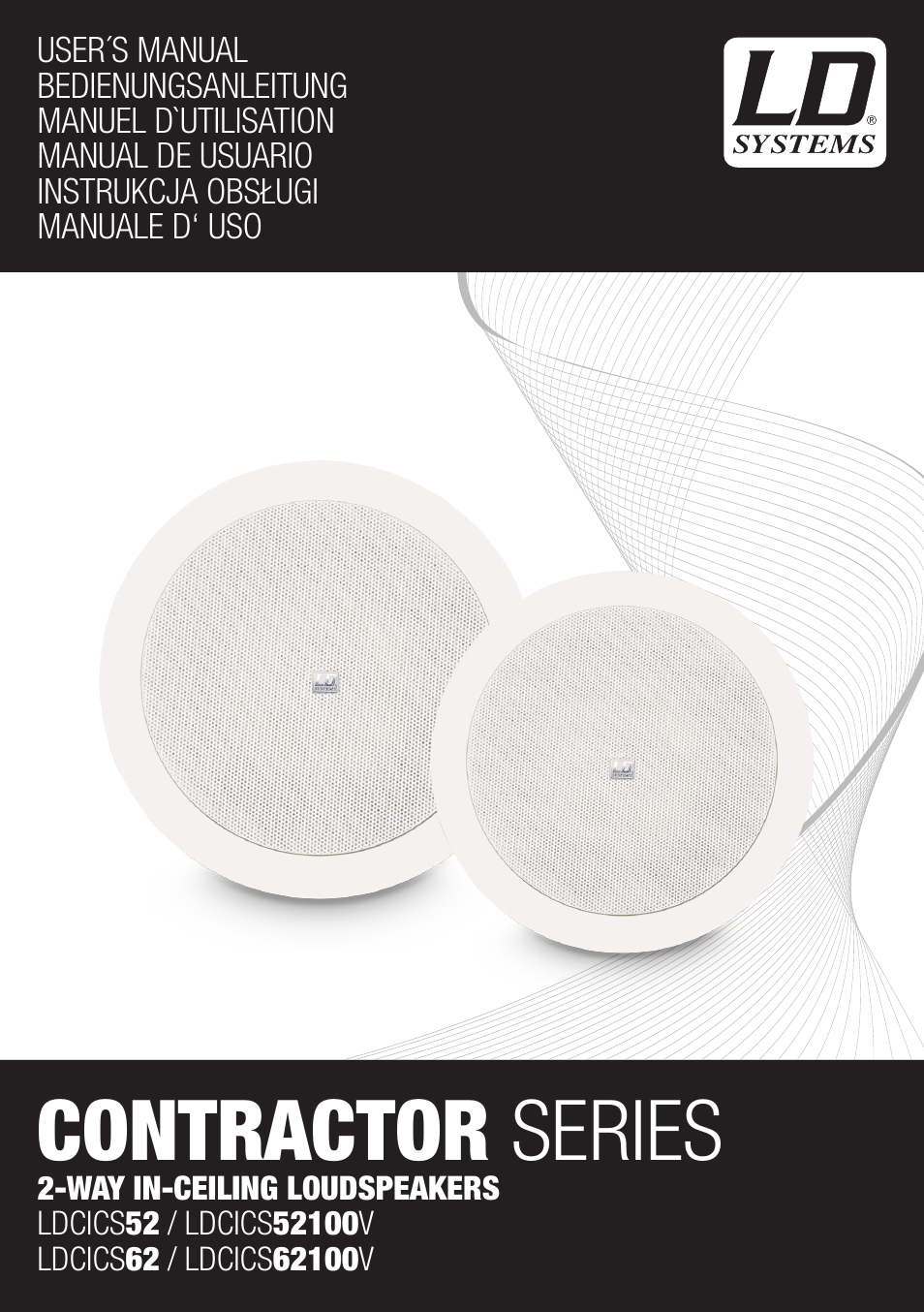 LD Systems CONTRACTOR CICS 62 100V User Manual | 28 pages
