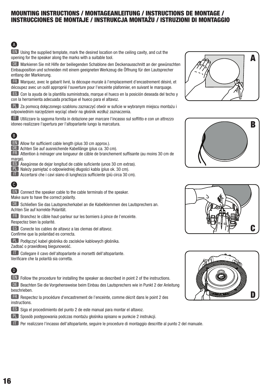 LD Systems CONTRACTOR CICS 62 100V User Manual | Page 16 / 28