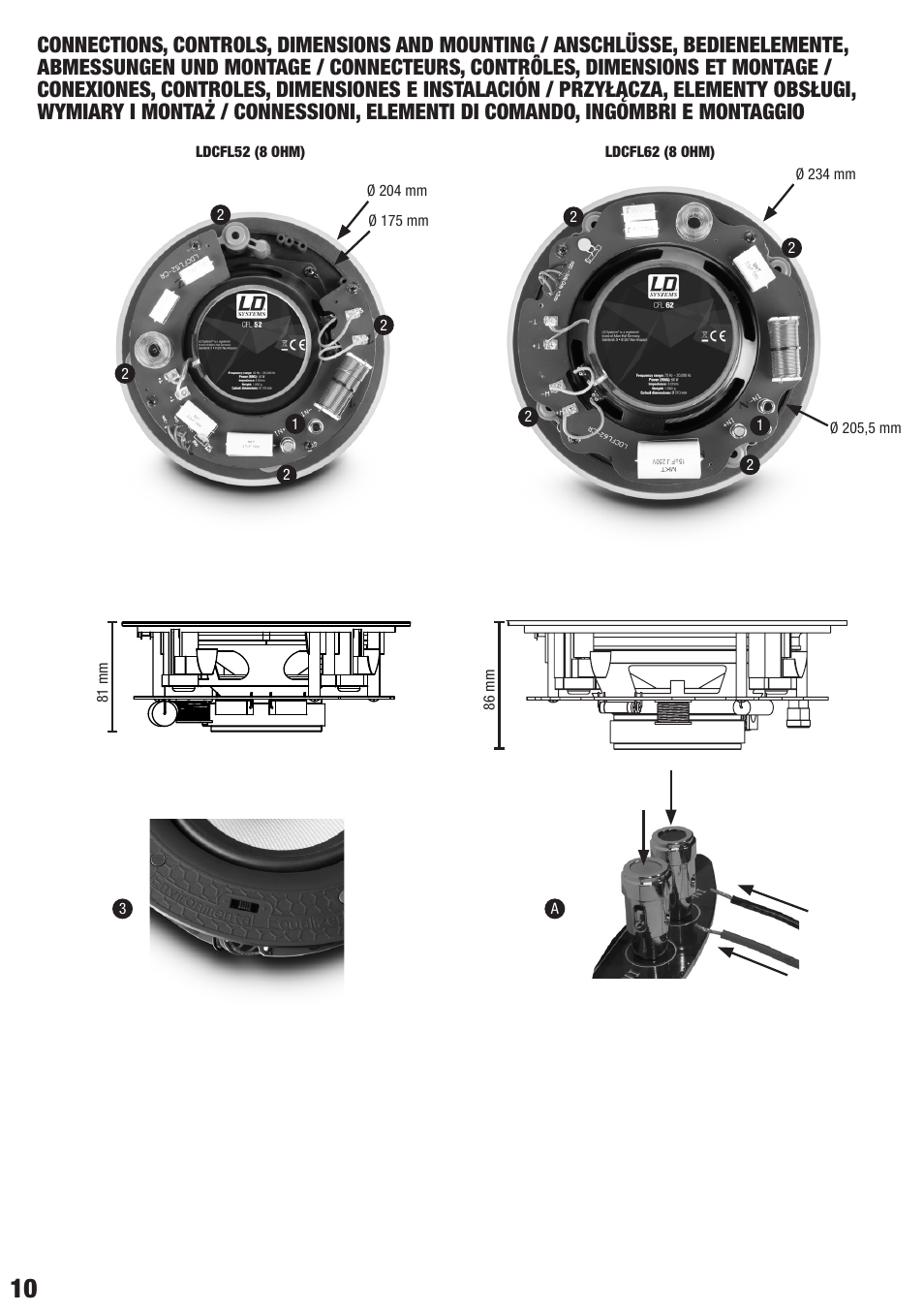 LD Systems CONTRACTOR CFL 62 100 V User Manual | Page 10 / 24
