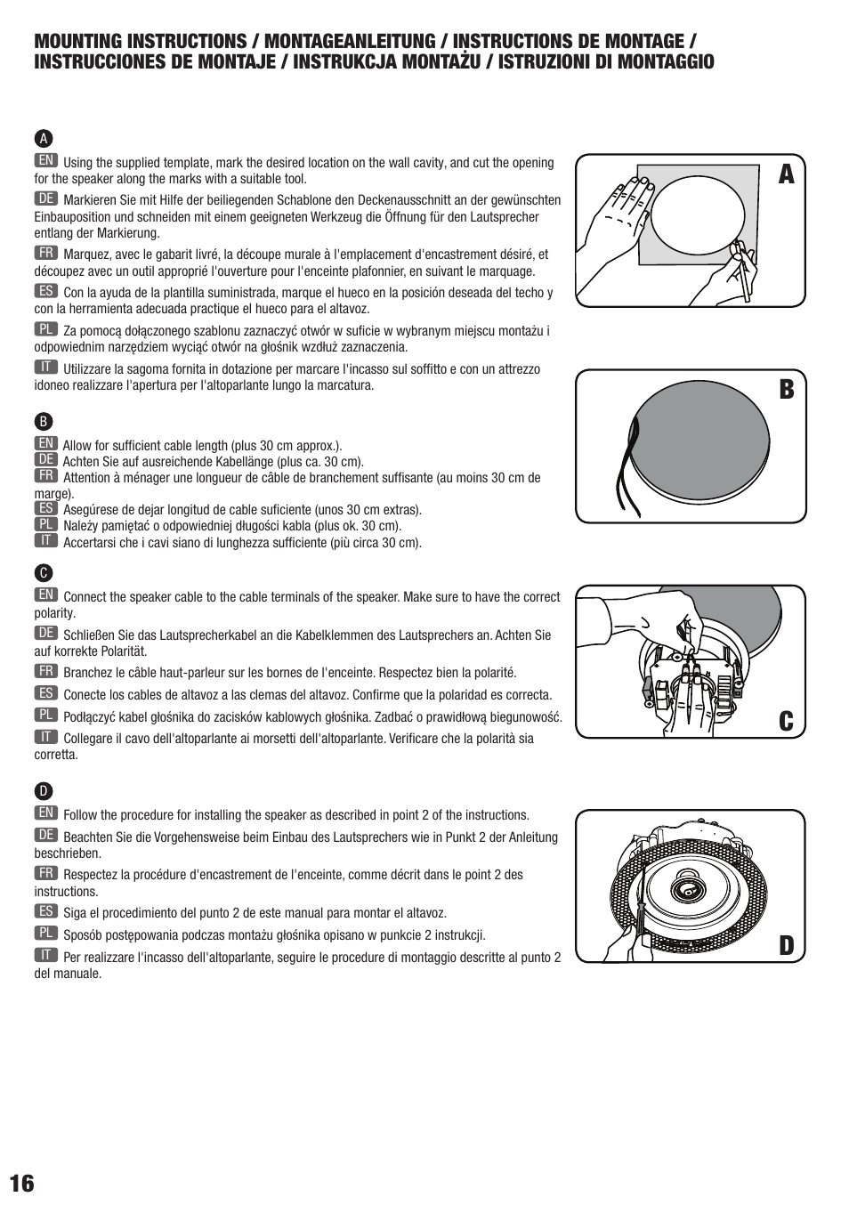 LD Systems CONTRACTOR CFL 62 100 V User Manual | Page 16 / 24