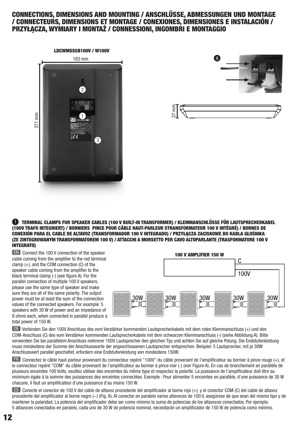LD Systems CONTRACTOR CWMSS 5 W User Manual | Page 12 / 20