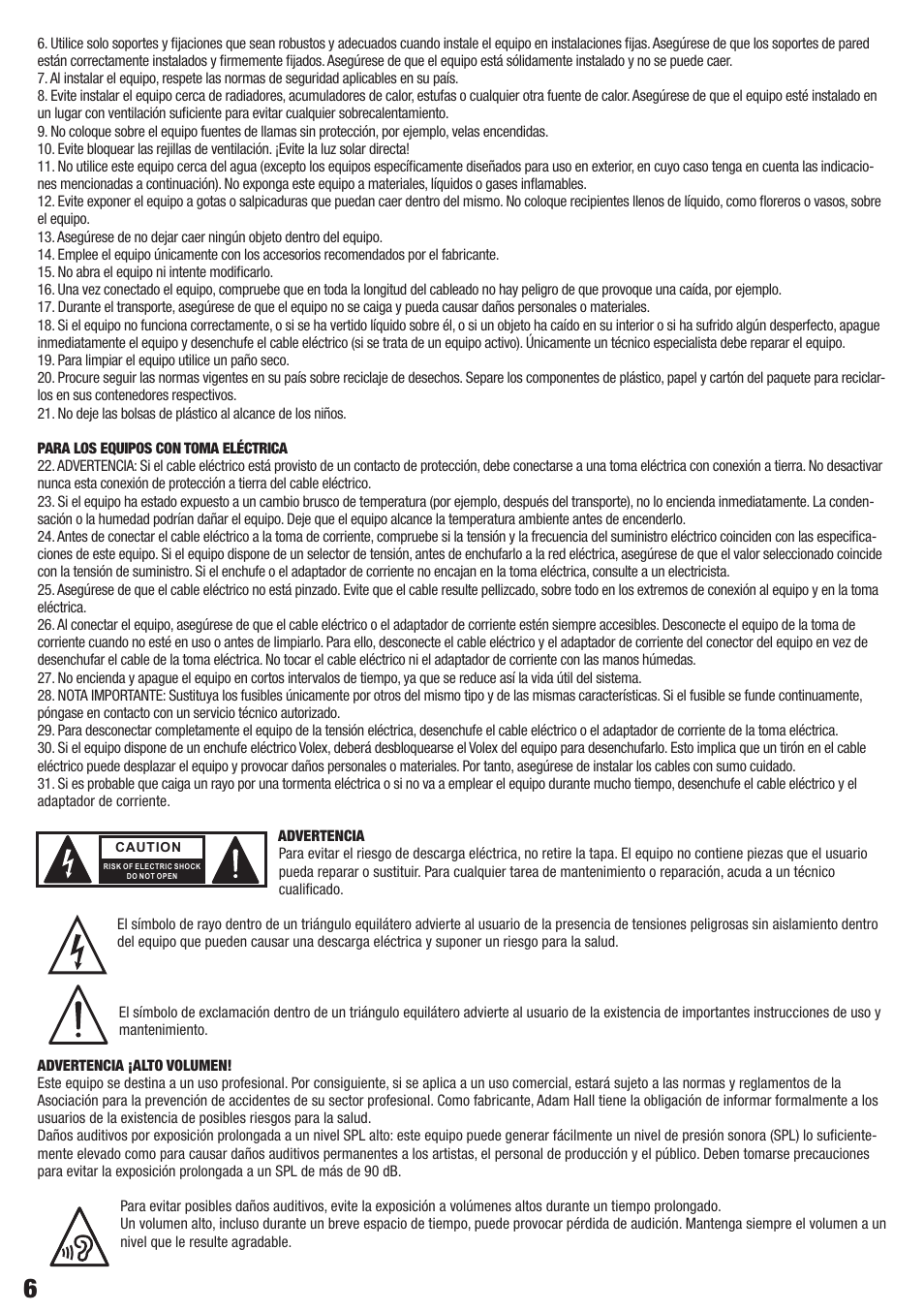 LD Systems VA 8 User Manual | Page 6 / 28