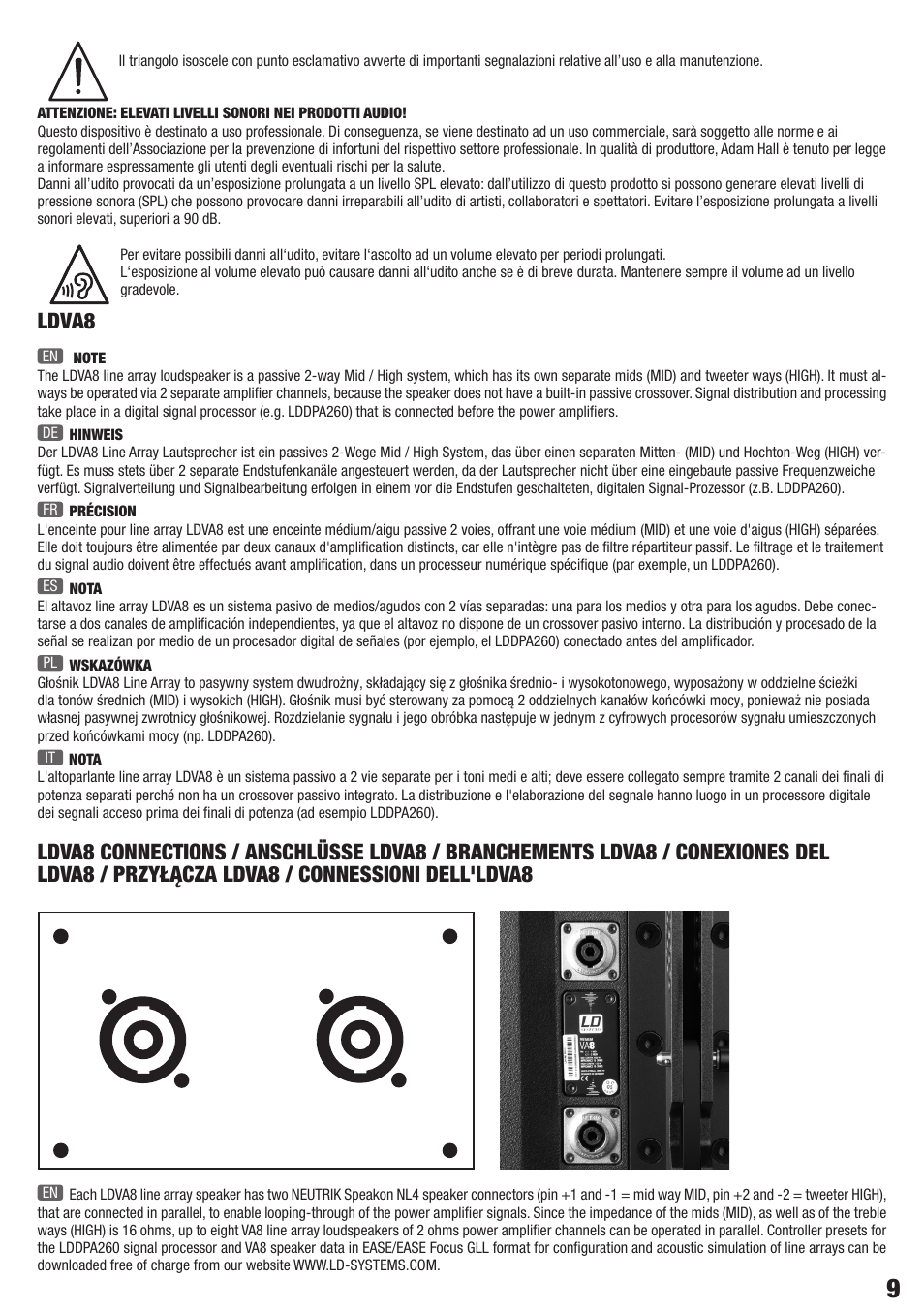 Ldva8 | LD Systems VA 8 User Manual | Page 9 / 28