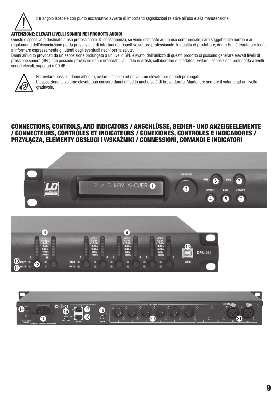 LD Systems DPA 260 User Manual | Page 9 / 28