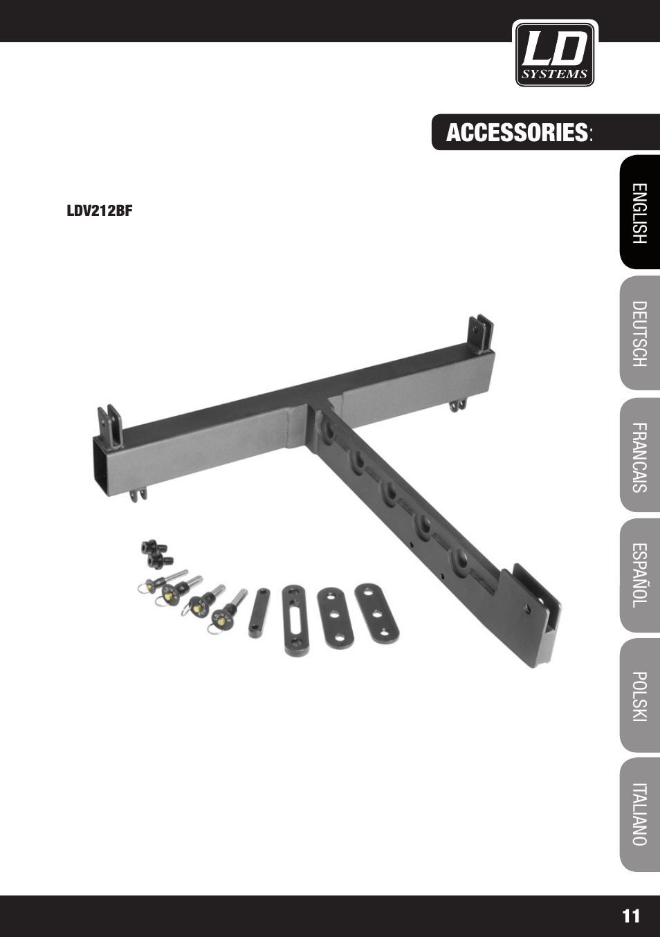 Accessories | LD Systems V 212 SUB User Manual | Page 11 / 88