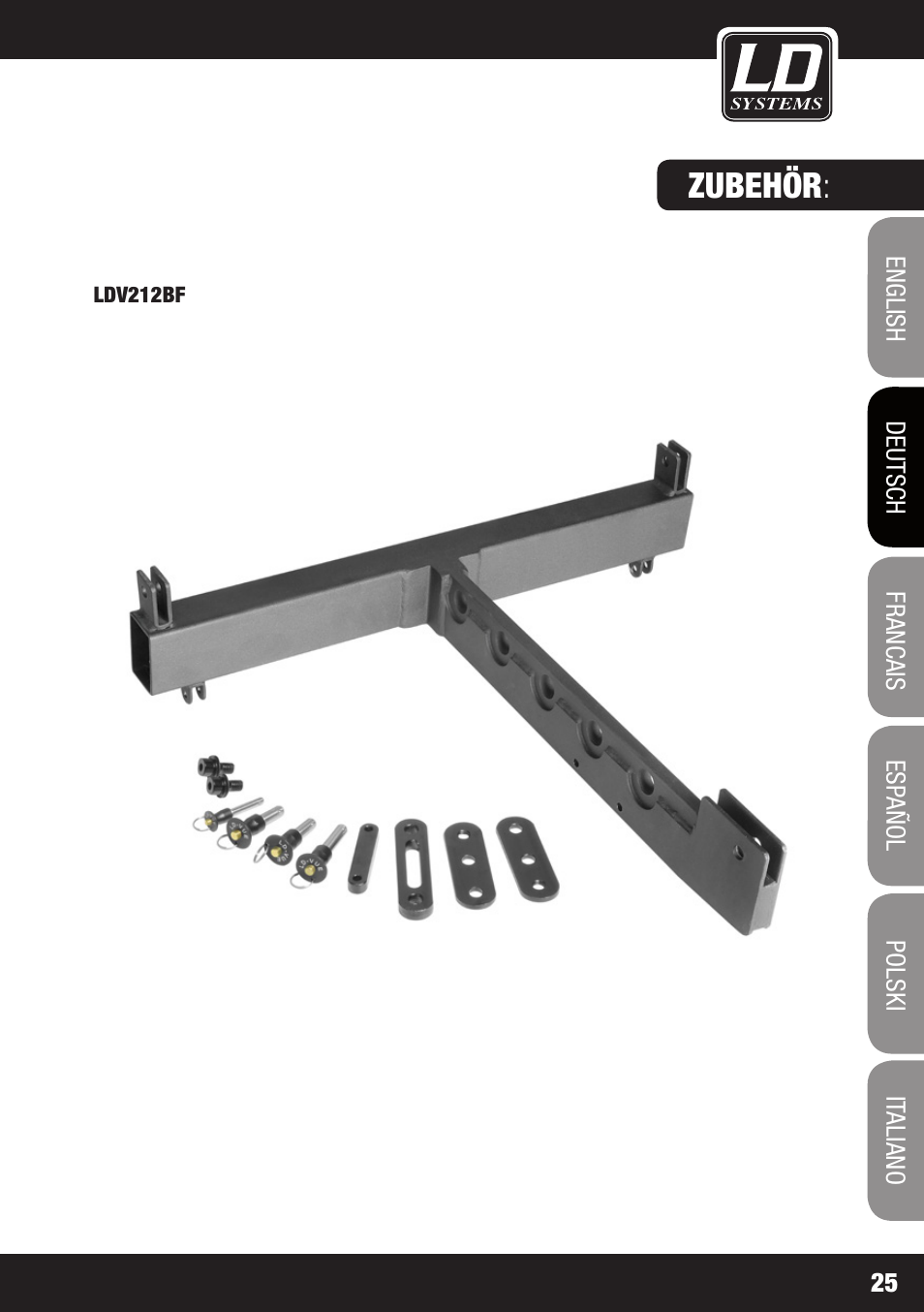 Zubehör | LD Systems V 212 SUB User Manual | Page 25 / 88