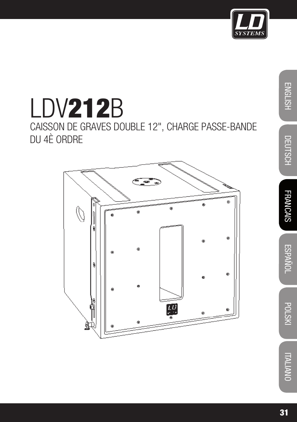 Ldv 212 b | LD Systems V 212 SUB User Manual | Page 31 / 88