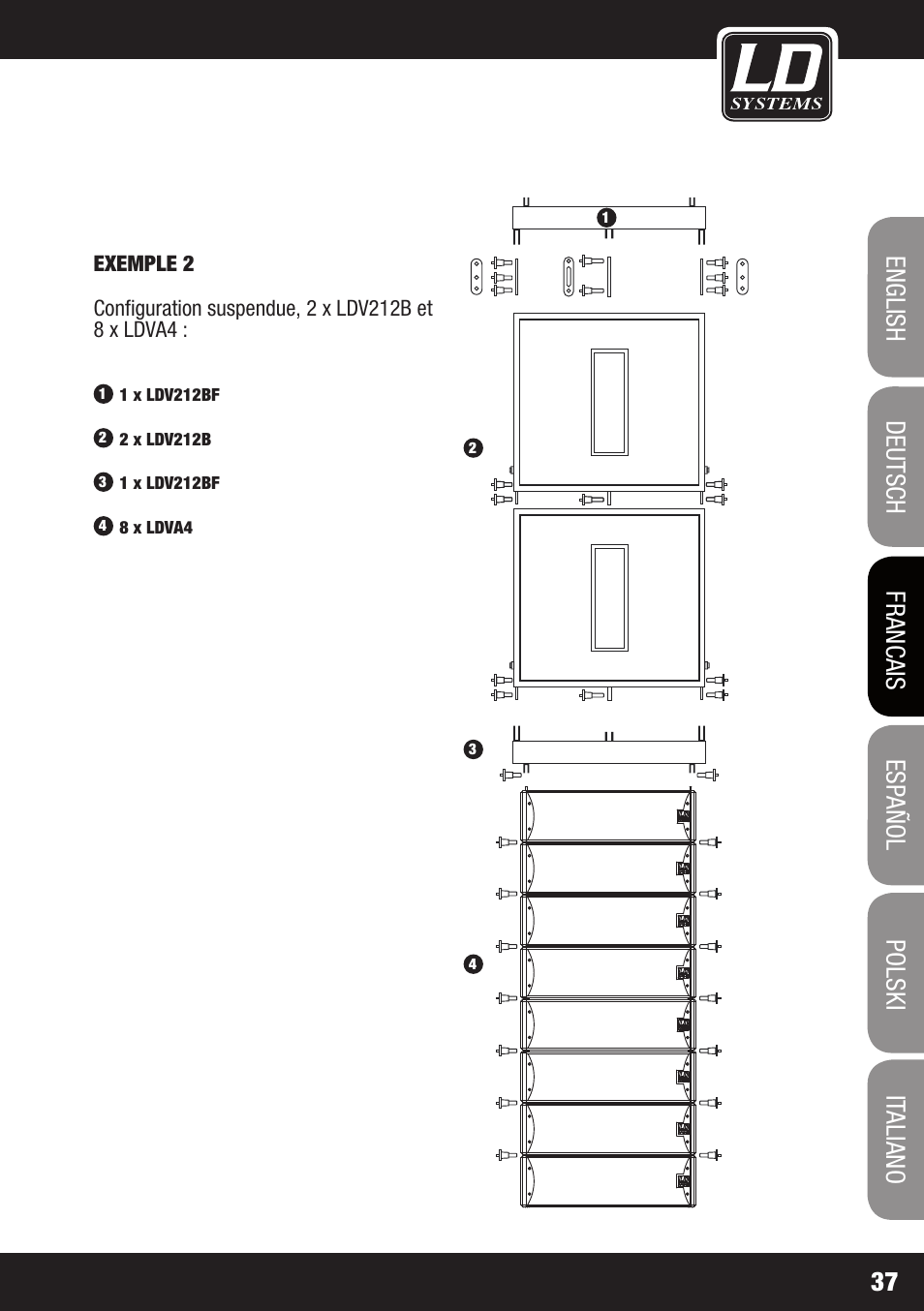 LD Systems V 212 SUB User Manual | Page 37 / 88