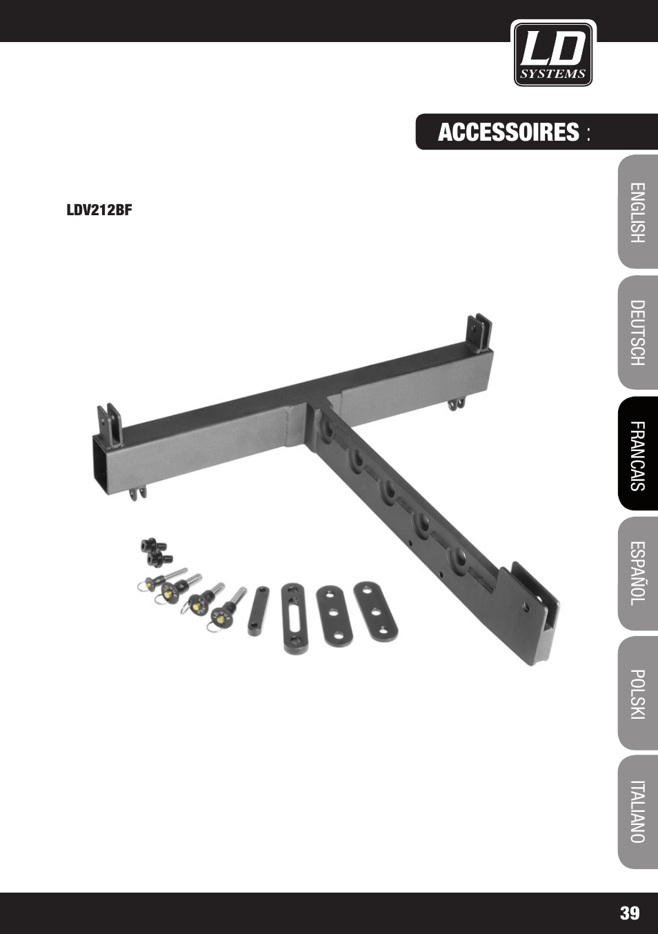 Accessoires | LD Systems V 212 SUB User Manual | Page 39 / 88