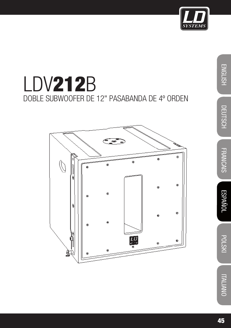 Ldv 212 b | LD Systems V 212 SUB User Manual | Page 45 / 88