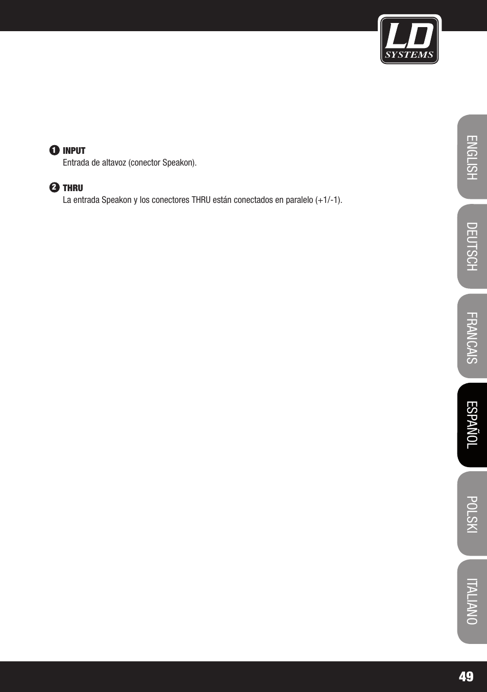 LD Systems V 212 SUB User Manual | Page 49 / 88