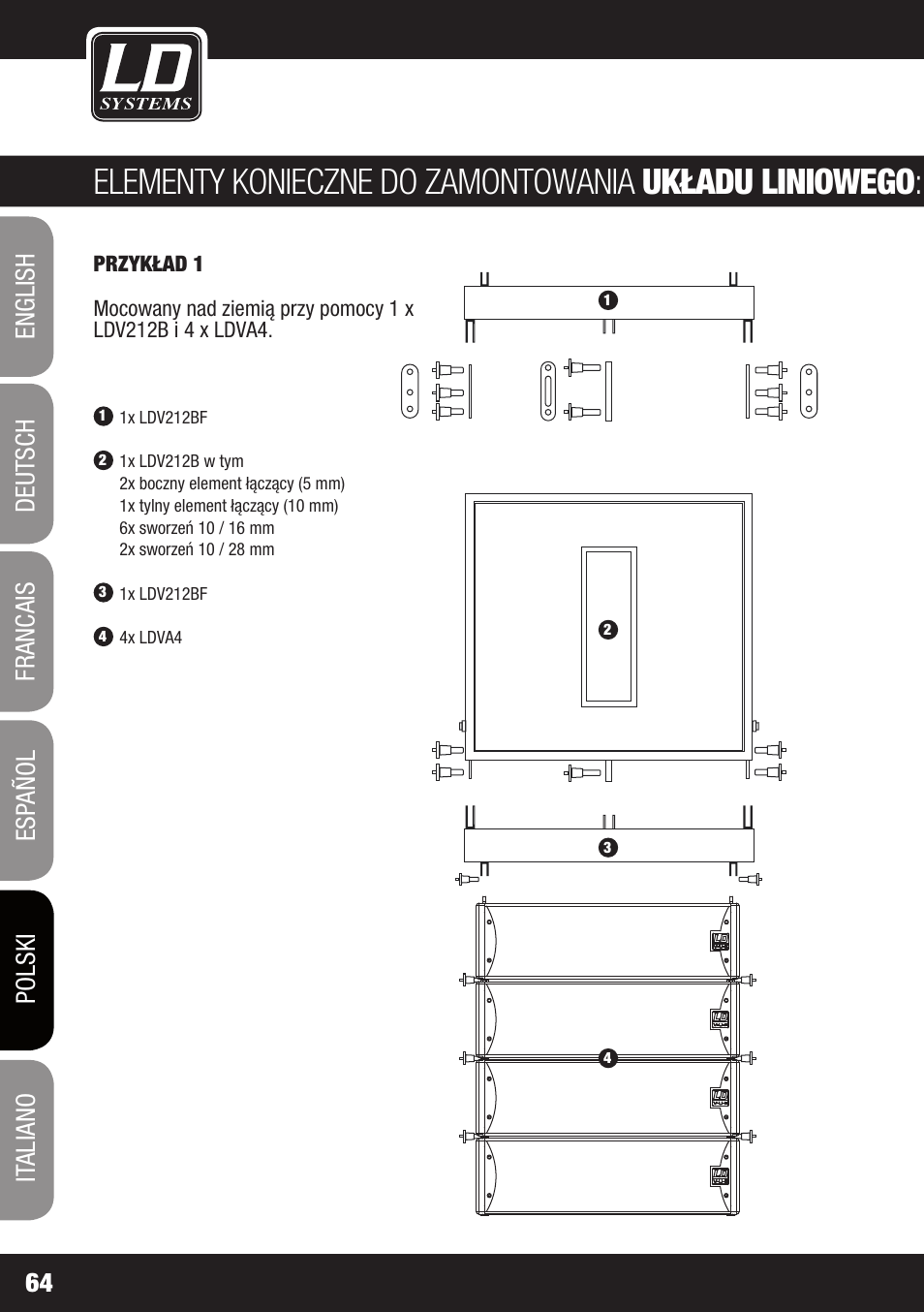 LD Systems V 212 SUB User Manual | Page 64 / 88