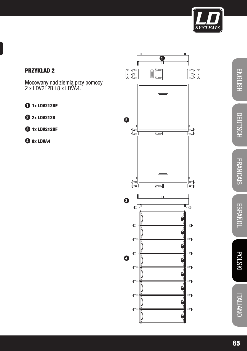 LD Systems V 212 SUB User Manual | Page 65 / 88