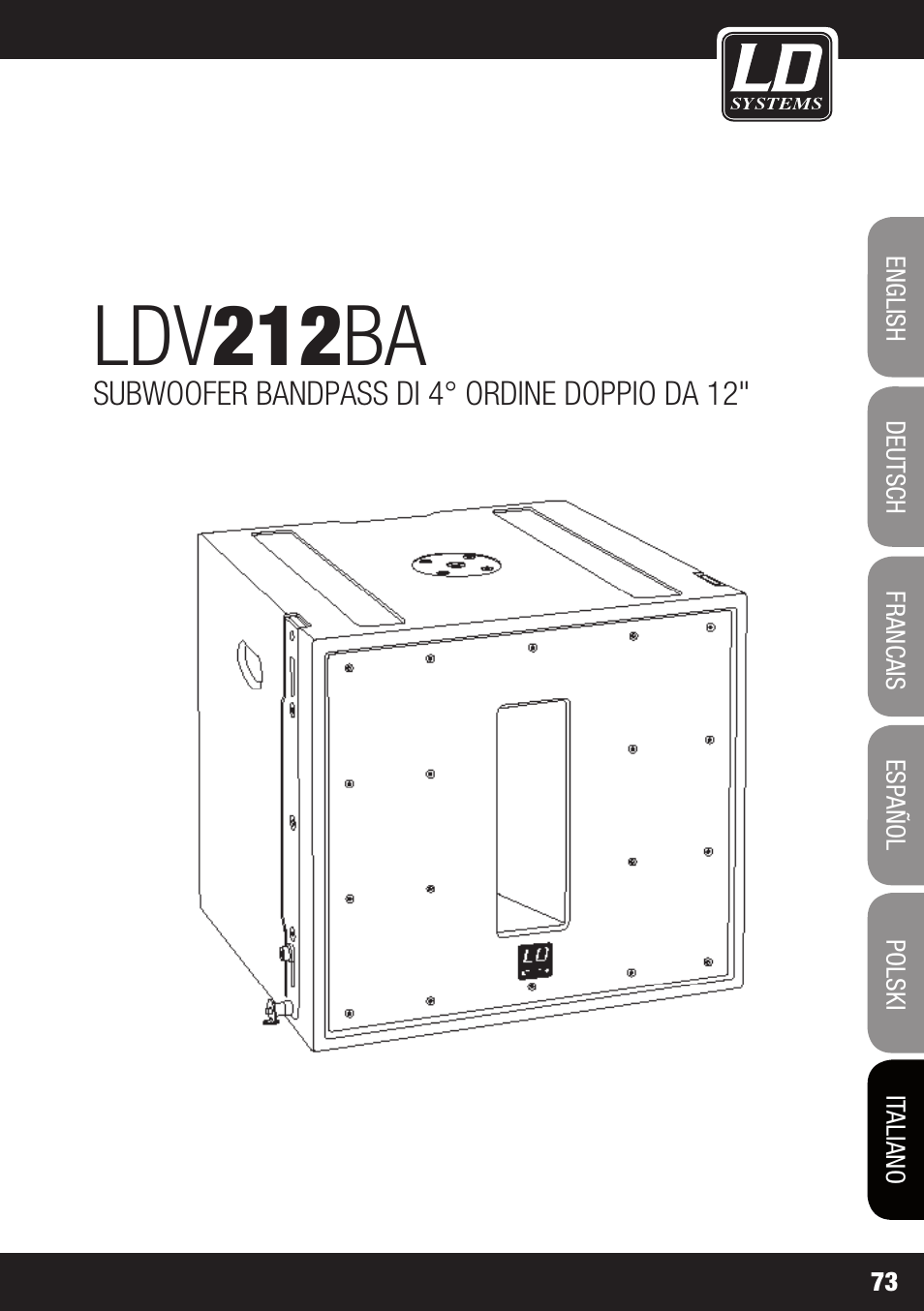 Ldv 212 ba | LD Systems V 212 SUB User Manual | Page 73 / 88