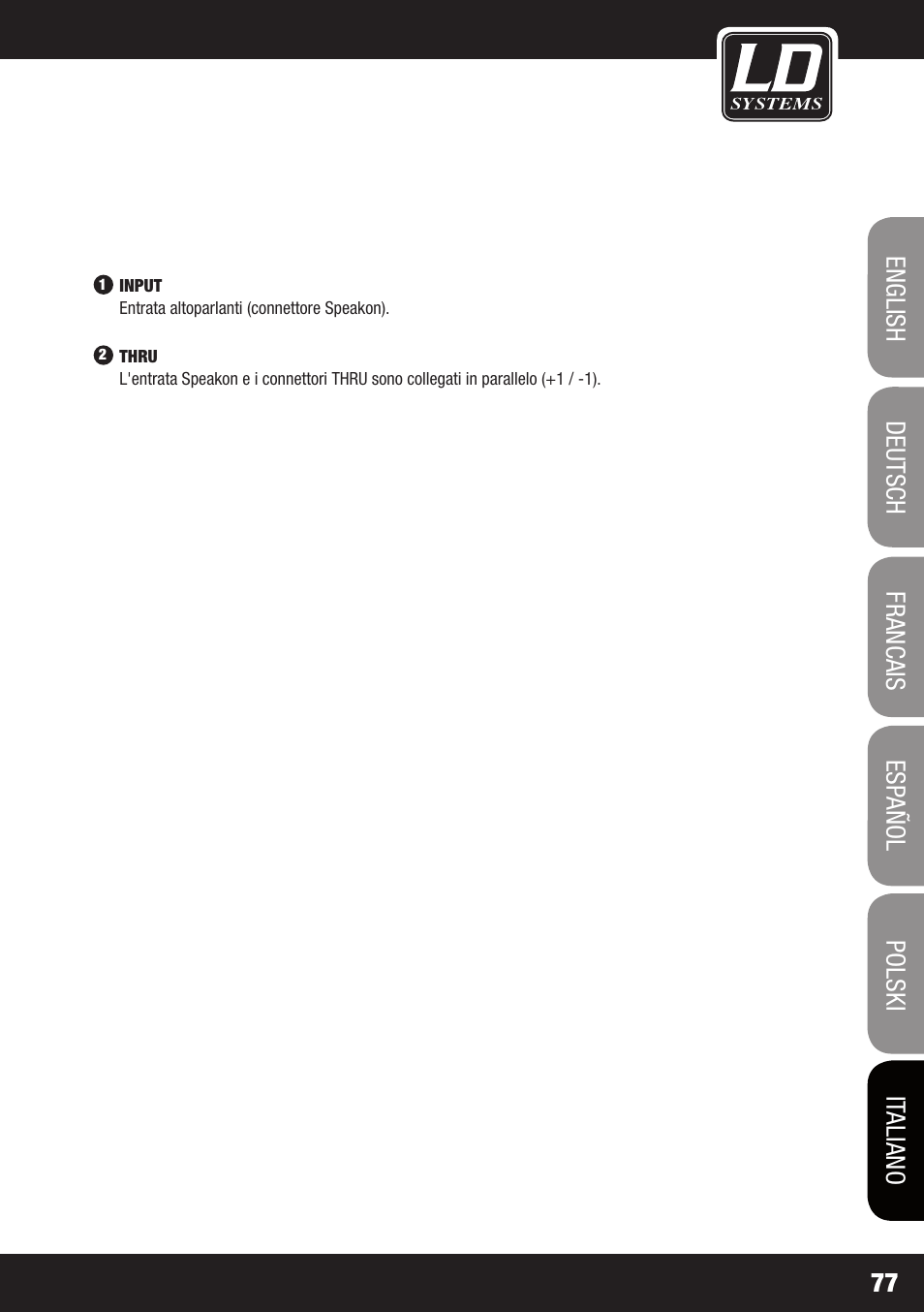 LD Systems V 212 SUB User Manual | Page 77 / 88