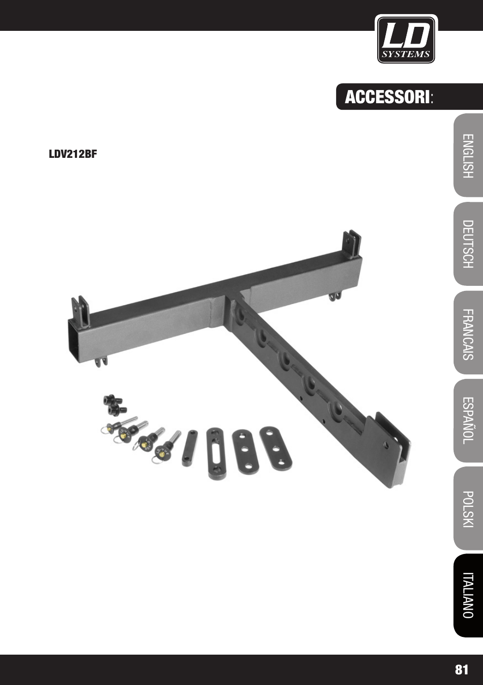 Accessori | LD Systems V 212 SUB User Manual | Page 81 / 88